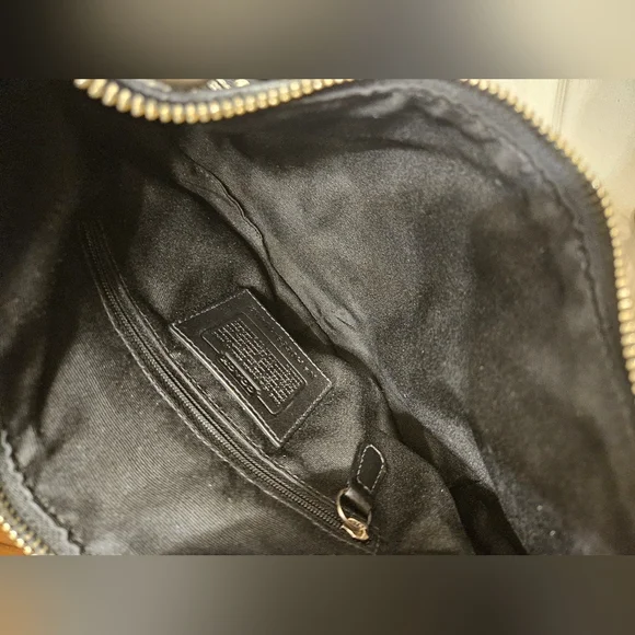 Coach limited edition black soho jacquard studded grommet hobo handbag purse - Picture 13 of 15